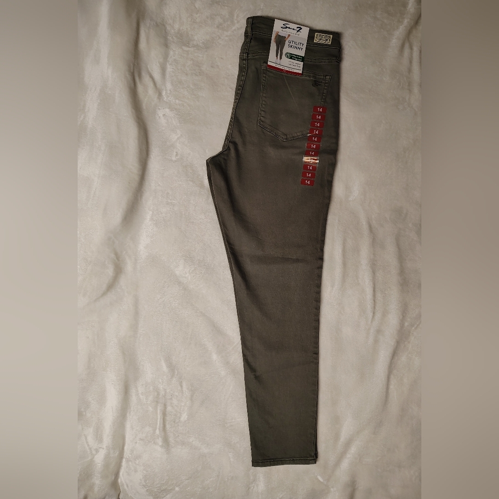 Seven7 Women's Utility Skinny Jeans SZ 14